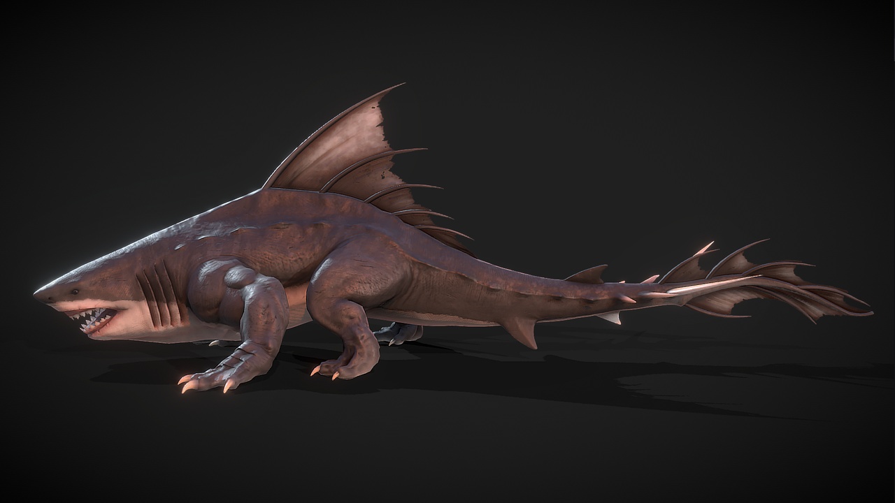 Media 1 for listing Dragon Shark (SKINNED)
