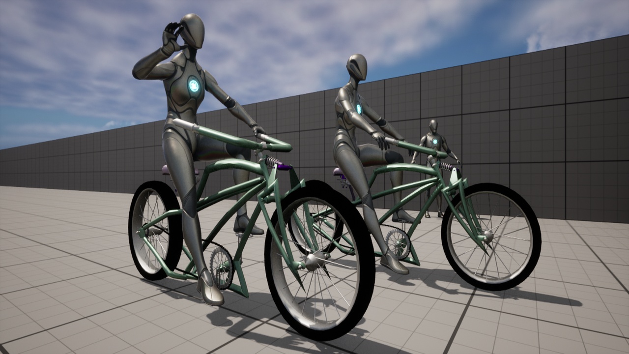 Media 1 for listing Ghost bicycle with front suspension Optimized 3D Prop & Game Asset