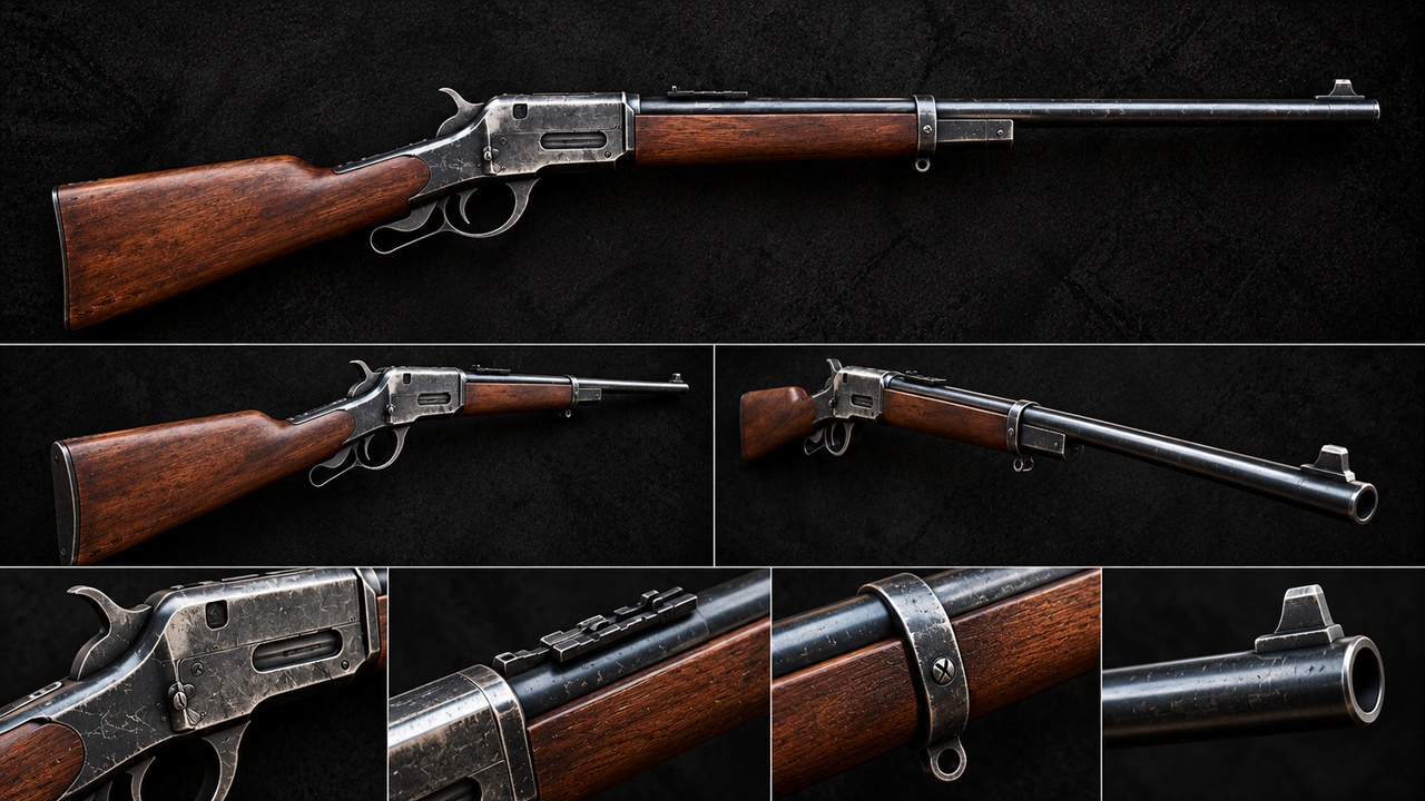 Media 1 for listing Realistic Western Lever Action Rifle