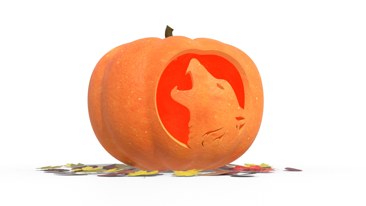 Medios 1 para el artículo Halloween Pumpkin 2025 - Wolf