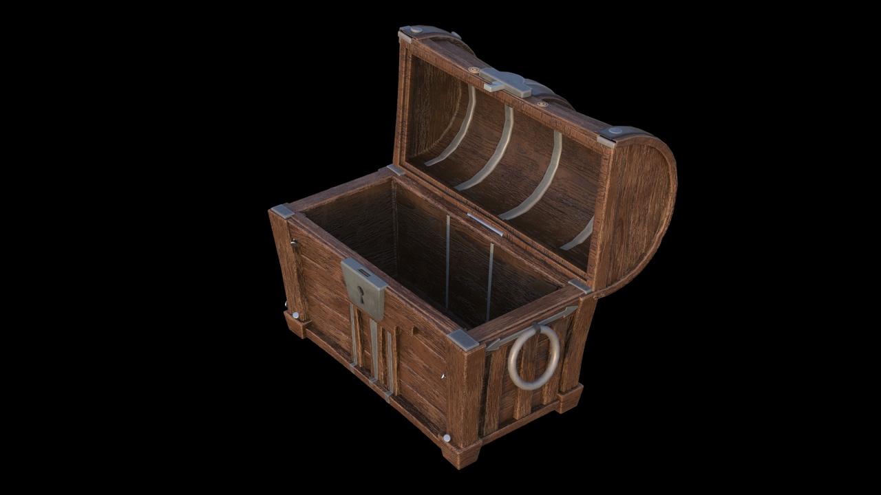 Media 1 for listing Stylized Wooden Chest PBR