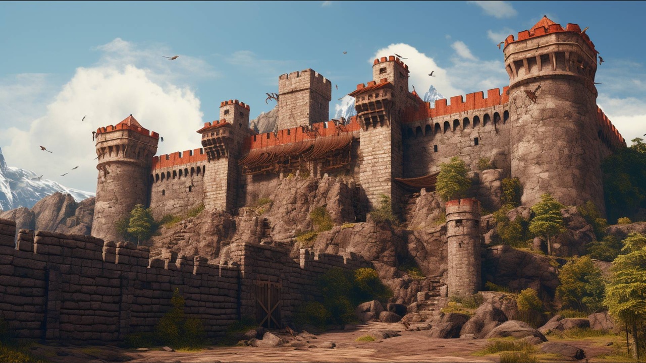 Media 1 for listing NHC - Medieval Castle Backgrounds
