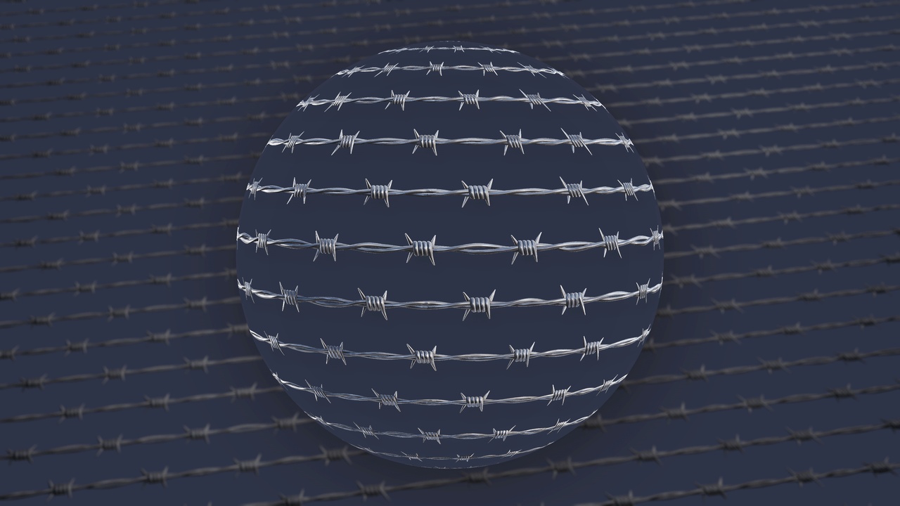 Stylized Barbed Wire 01A - Material | Fab
