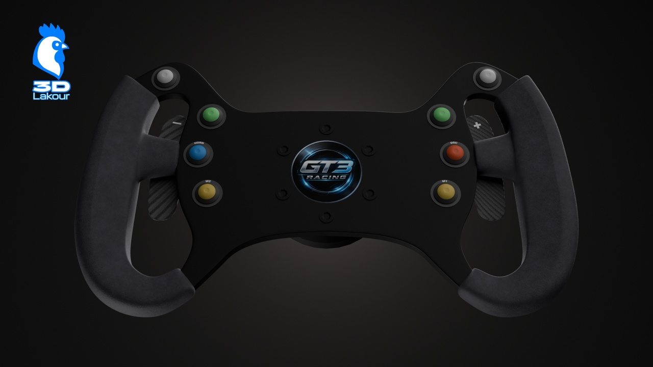 Media 1 for listing Steering Wheel Endurance GT3 Racing Butterfly Style | Sim Read