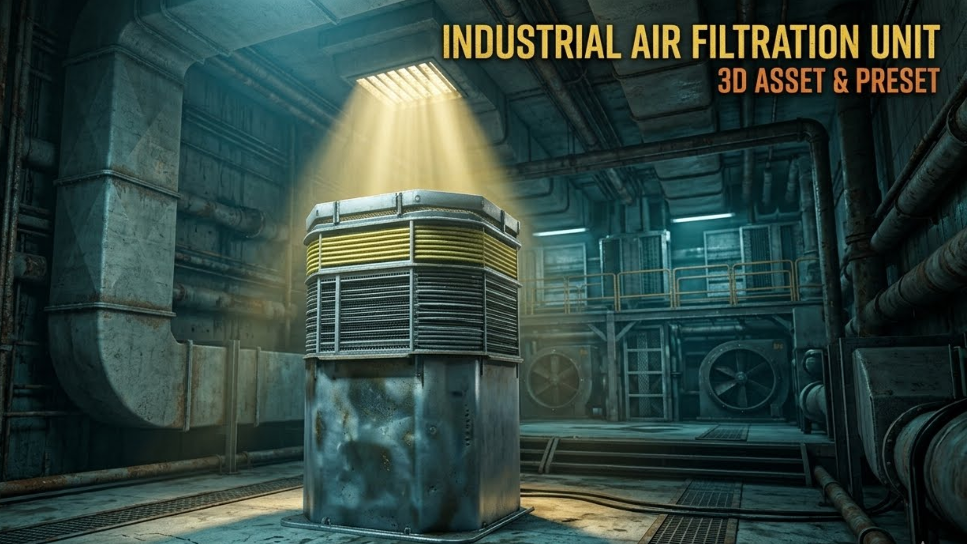Modular Industrial Ventilation Stack – Realistic Factory Prop | Fab