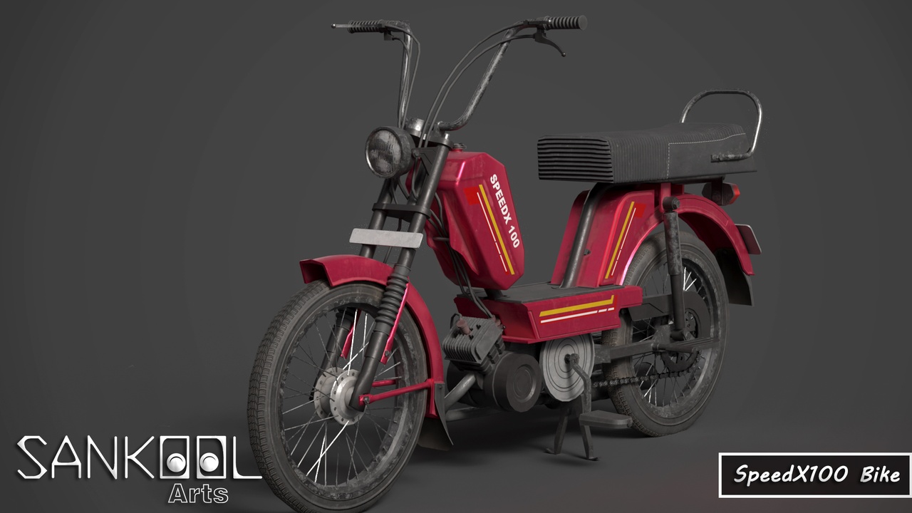 Media 1 for listing SpeedX100 Bike (Include GLTF / USD)