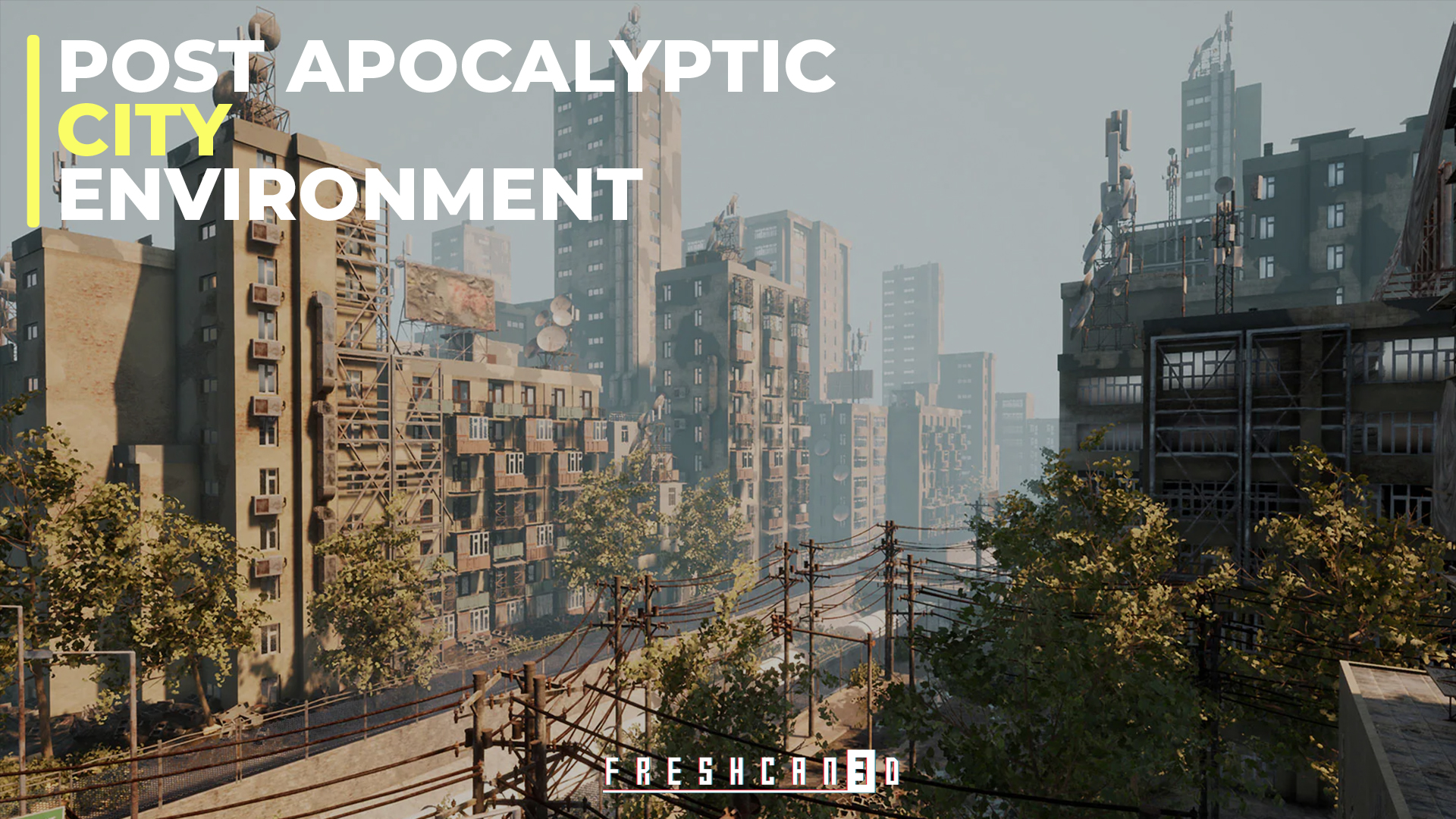 Abandoned Post Apocalyptic City Pack | Fab