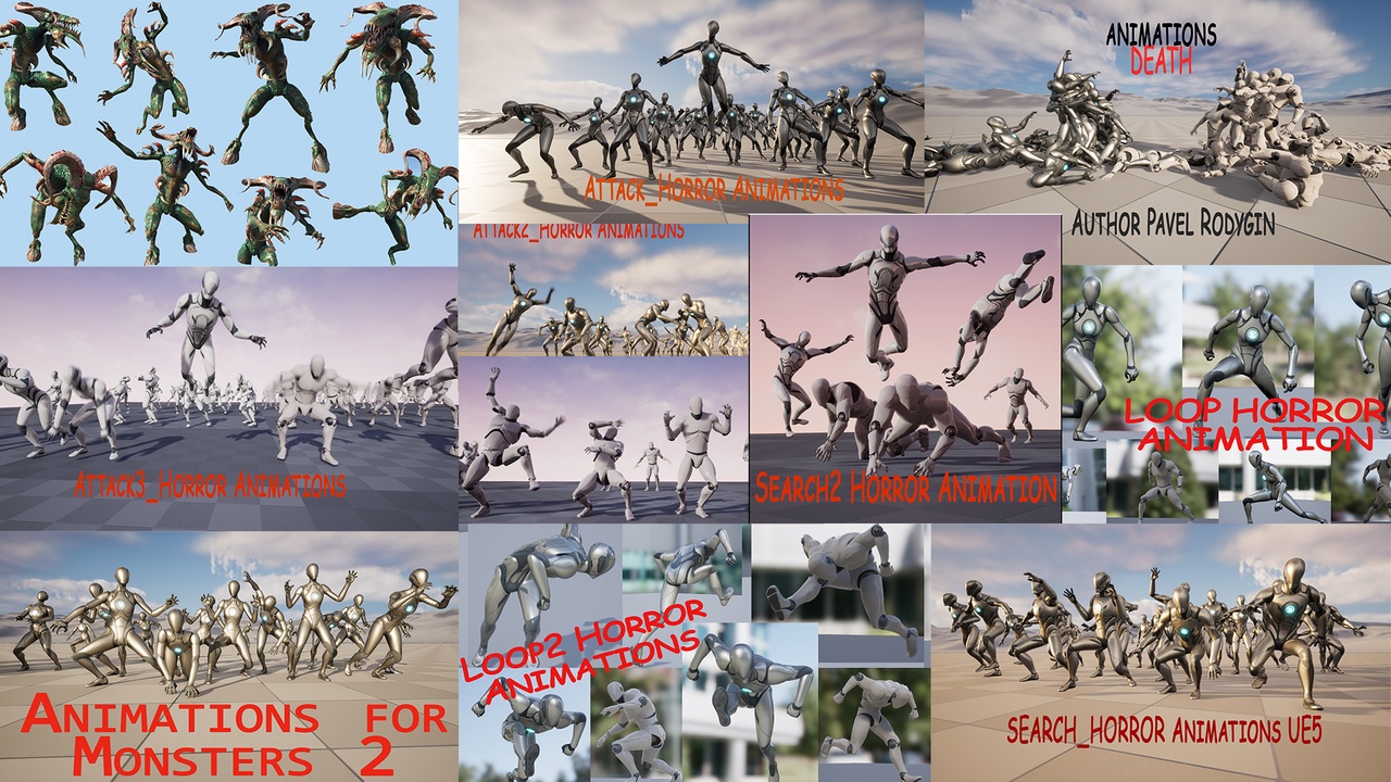 Media 1 for listing Hyper Pack Monster Animations (12 packs)