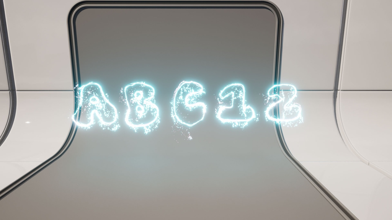 Media 1 for listing Niagara Text Generator – Spline Based(Style 3)