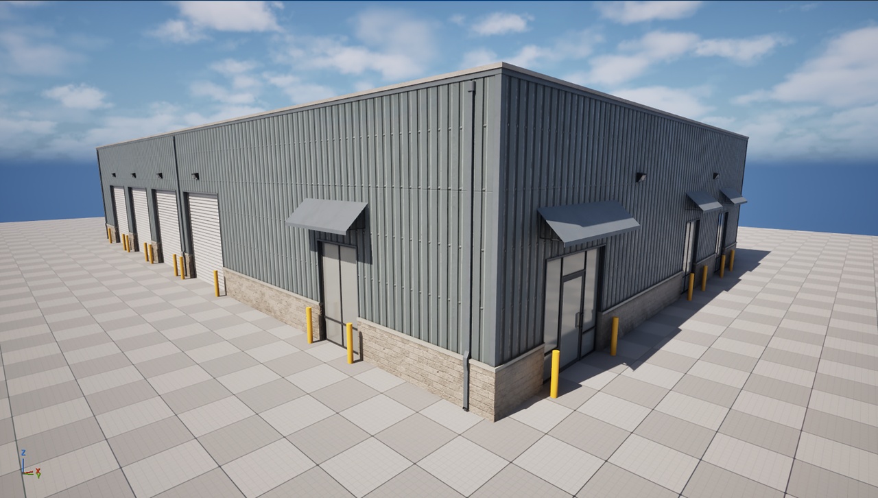 Media 1 for listing Warehouse Building 64 PBR Low Poly