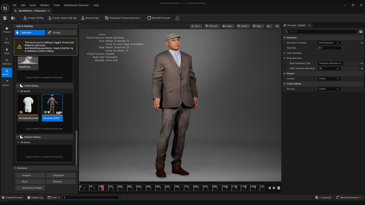 Media 1 for listing Business Outfit for Metahuman 1 - MHPKG