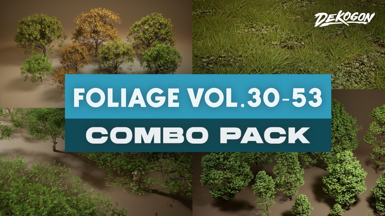 Foliage COMBO PACK VOL 30-53 (500+ Foliage Meshes) | Fab