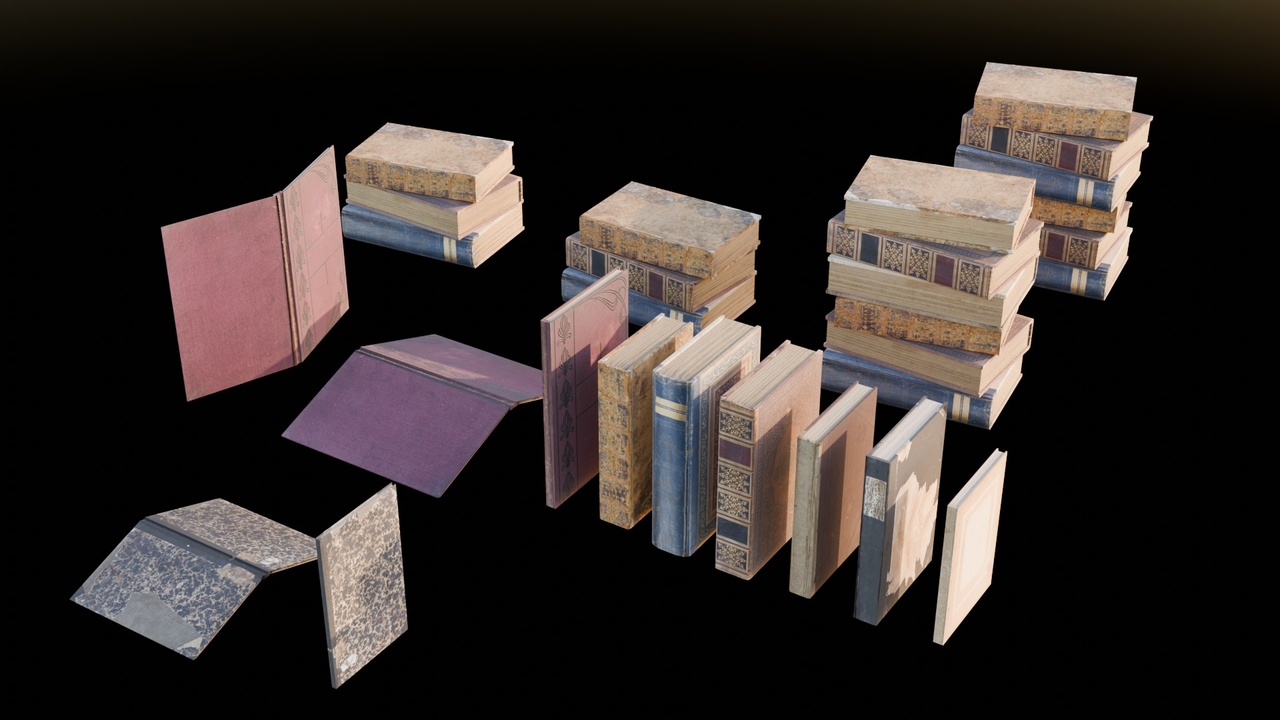 Media 1 for listing Low Poly Books Bundle