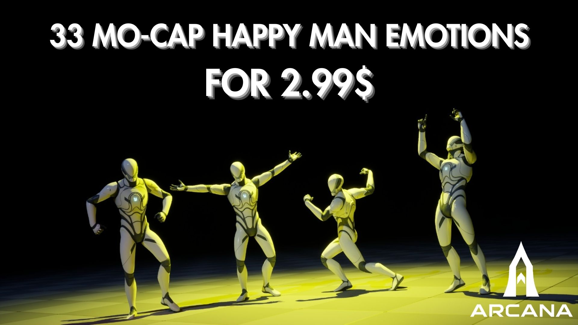 Quick Motion Happy Man NPC Kit | 33 MoCap Animations | Fab