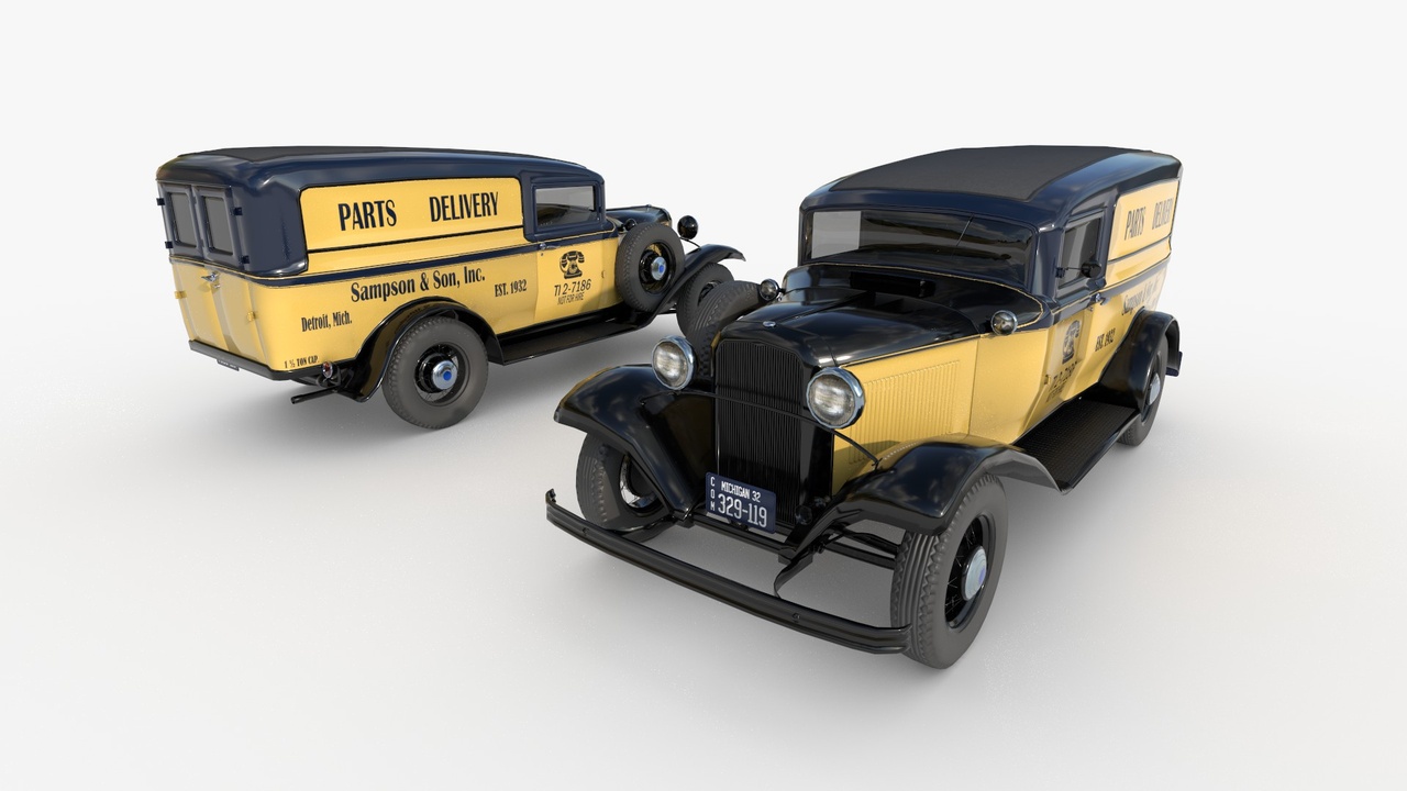 Media 1 for listing 1932 retro Model panel van delivery