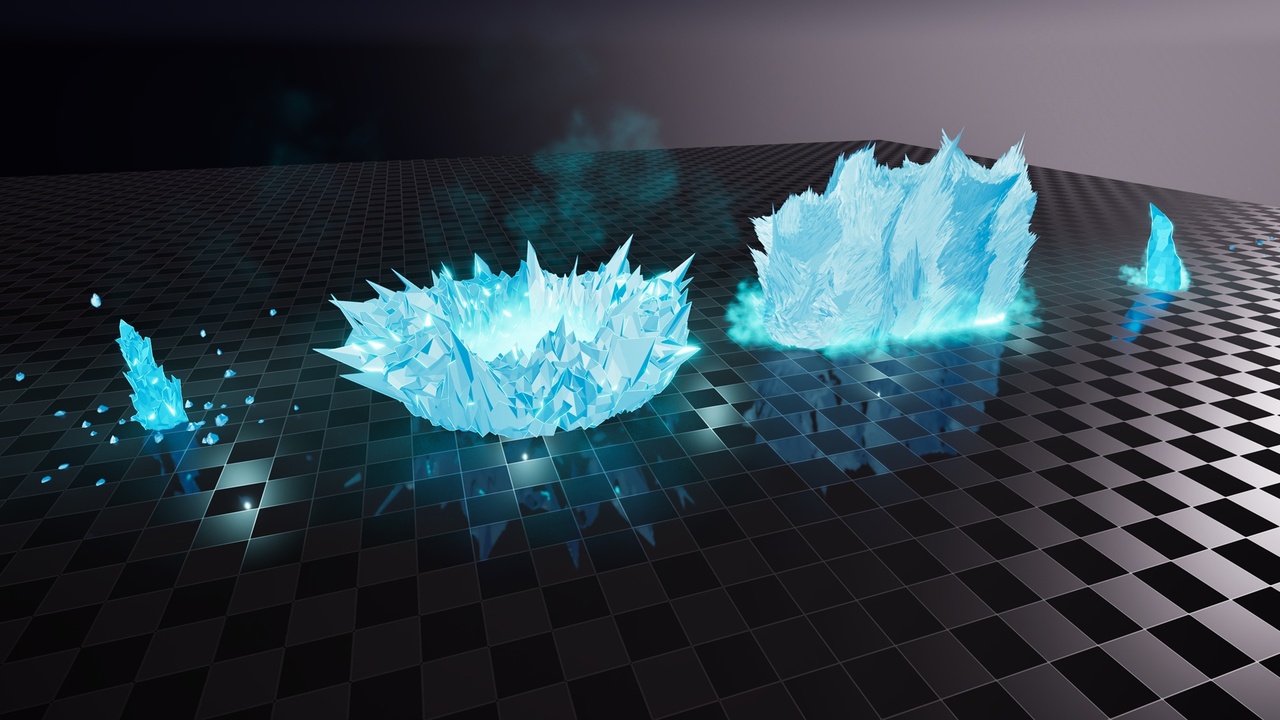 Media 1 for listing Niagara Ice Skill Vfx Set 2 v2