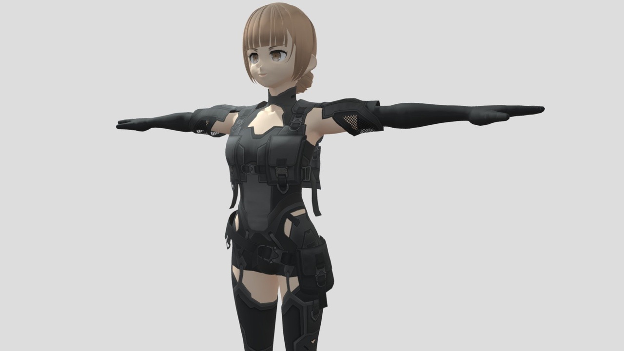 Media 1 for listing 【Anime Character】Armor Female (V1/Unity 3D)