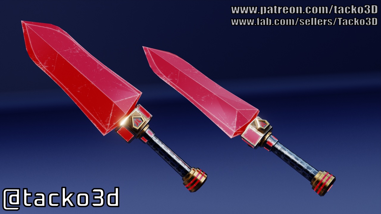Media 1 for listing Alpha Dagger - Dark Fantasy Weapon