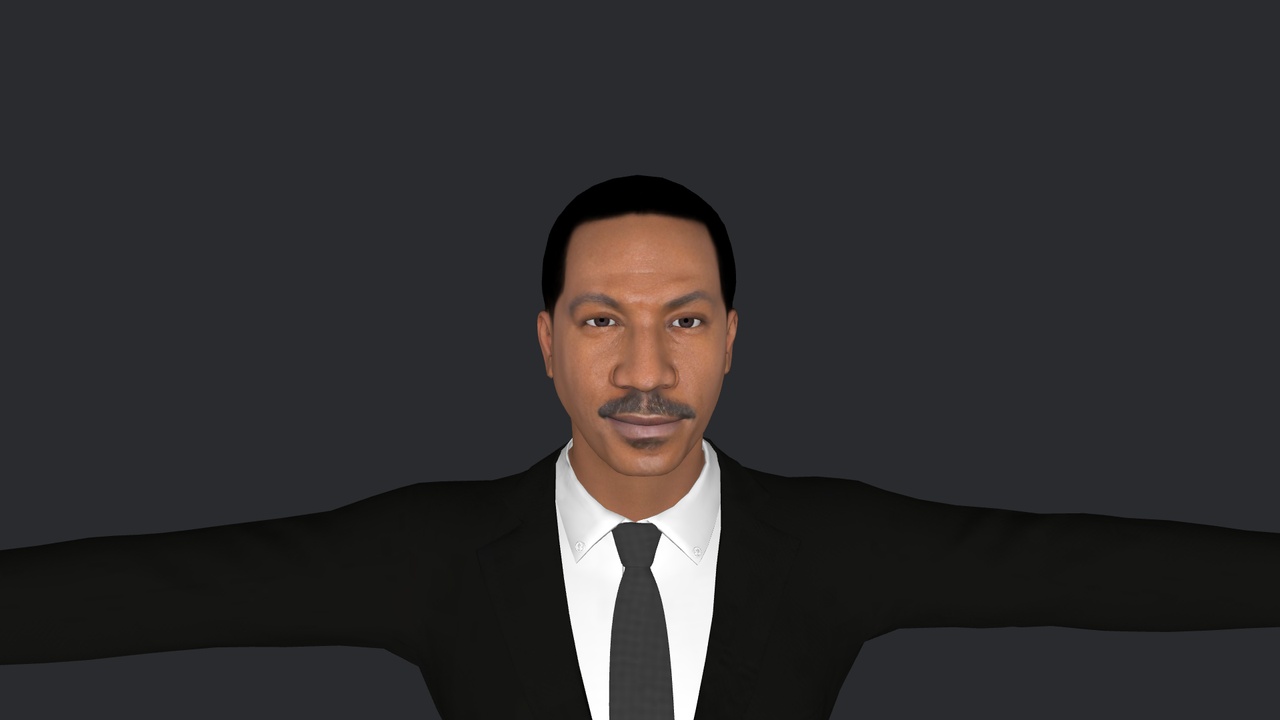 Media 1 for listing Eddie Murphy  Hyper Realistic Full Body Fully Rigged 3D Character