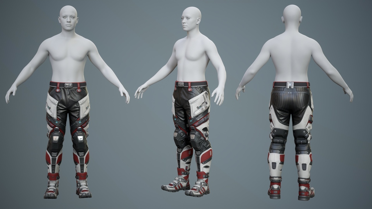 Media 1 for listing Sci-Fi Pants Sneakers P05