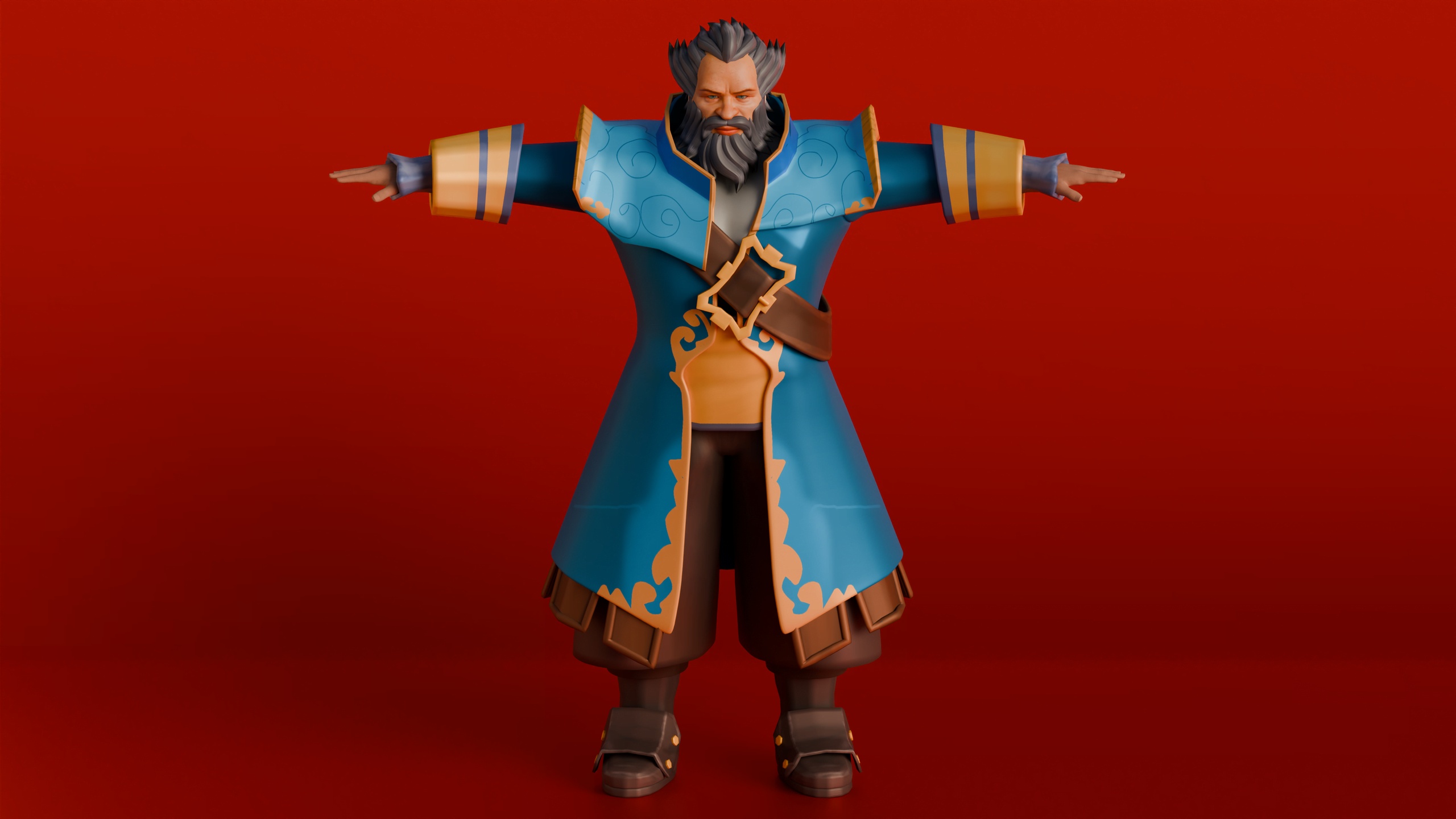 Media 1 for listing Knight Valor – Rigged 3D Armored Warrior for SFM, Games & Blender Animation