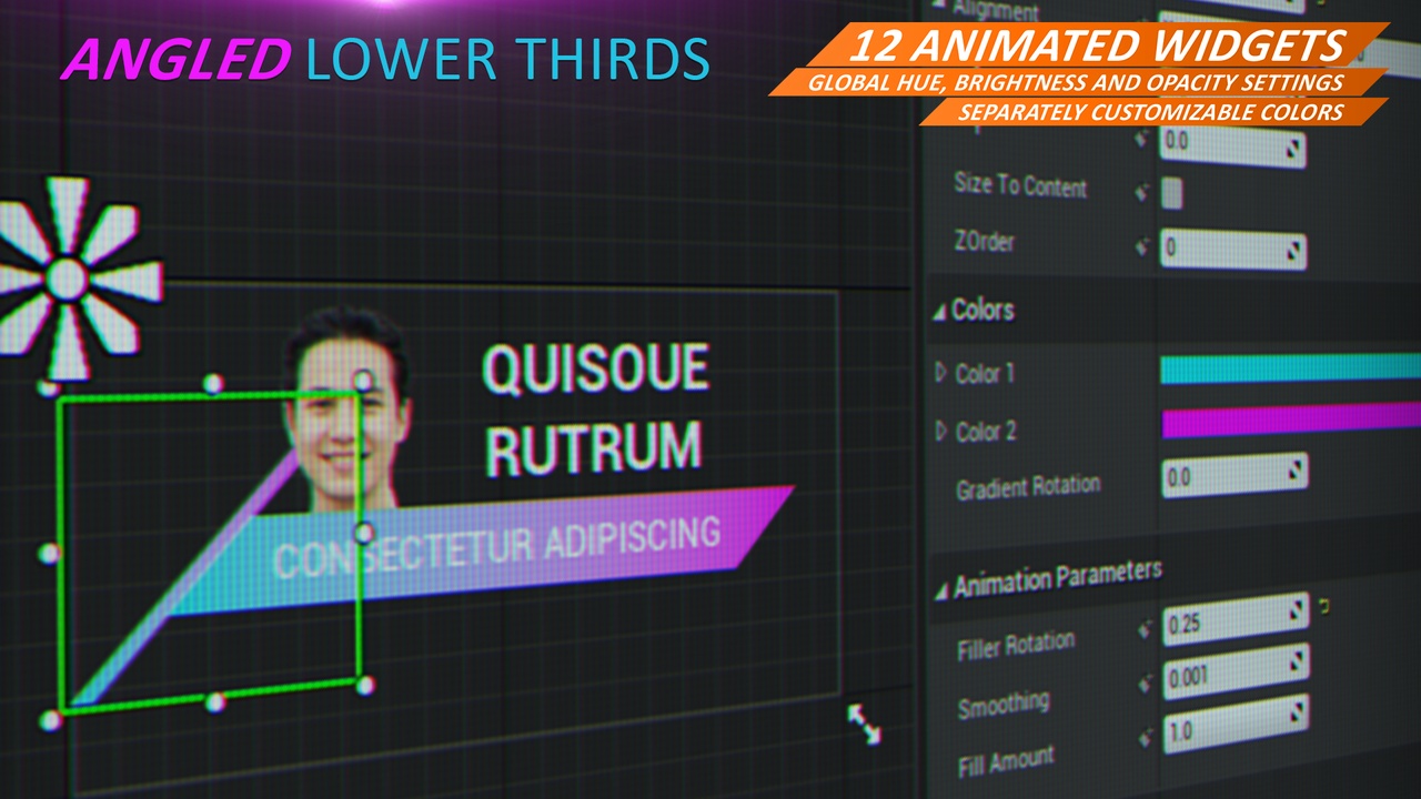 Media 1 for listing Angled Lower Thirds