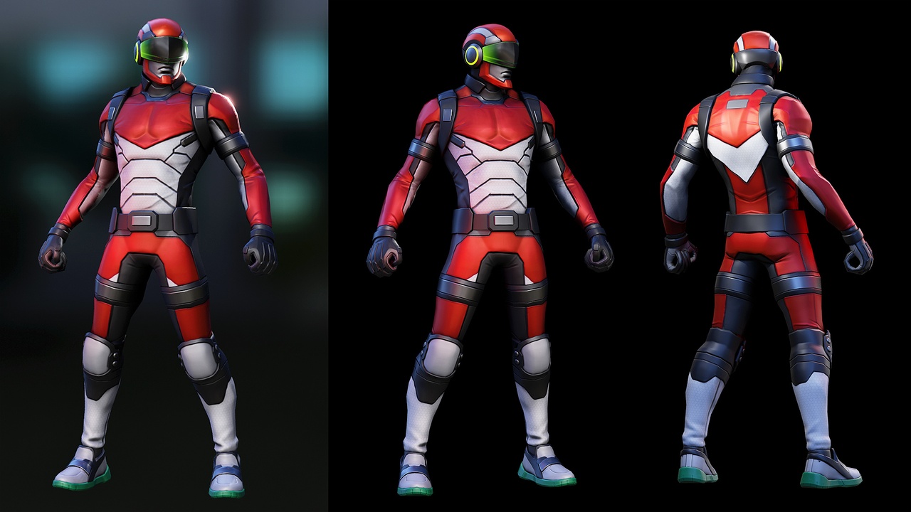 Media 1 for listing Tokusatsu Outfit for stylized and realistic characters