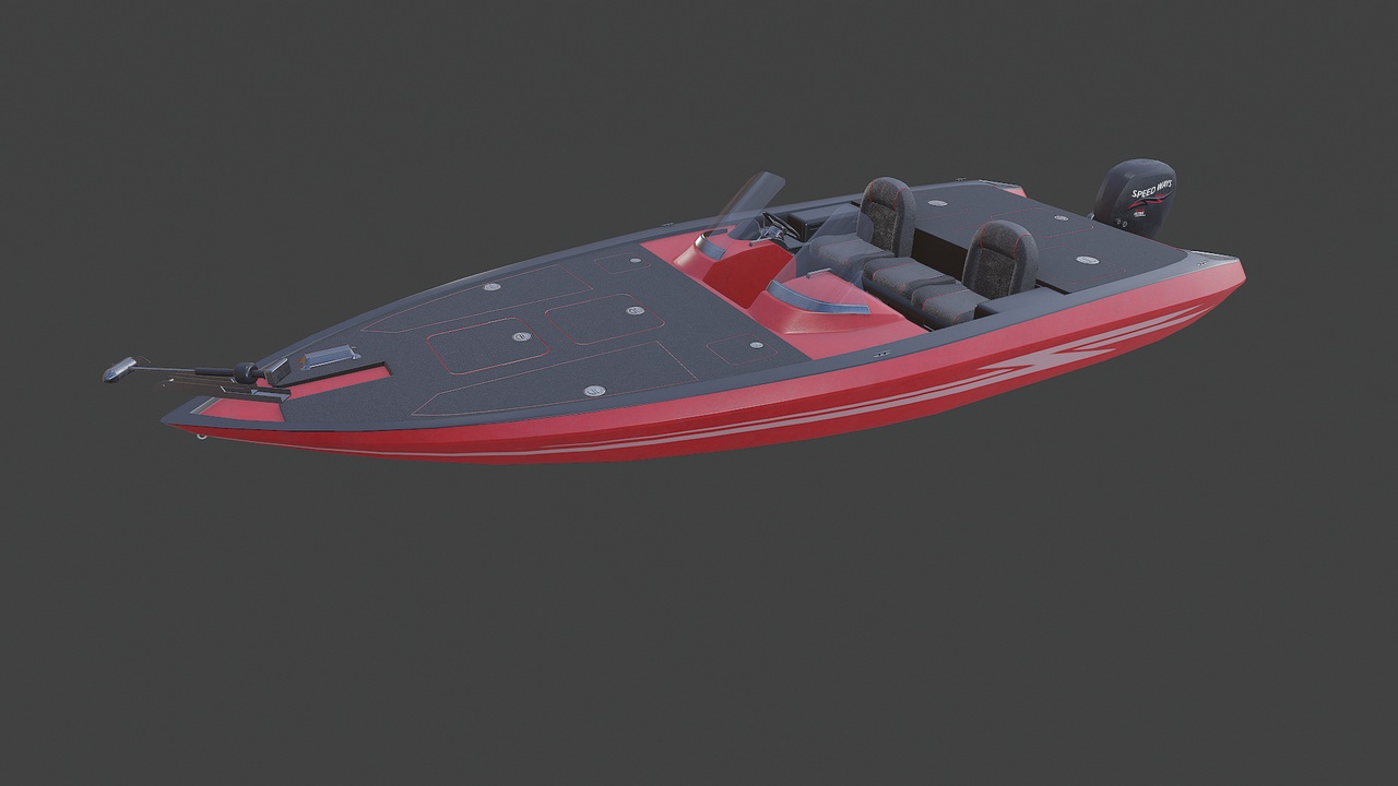 Media 1 for listing Bass Fishing Boat 01 Low-poly PBR