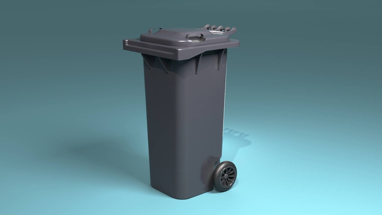 Media 1 for listing 2-Wheel Plastic Trash Bin (60 Liters) - EN 840