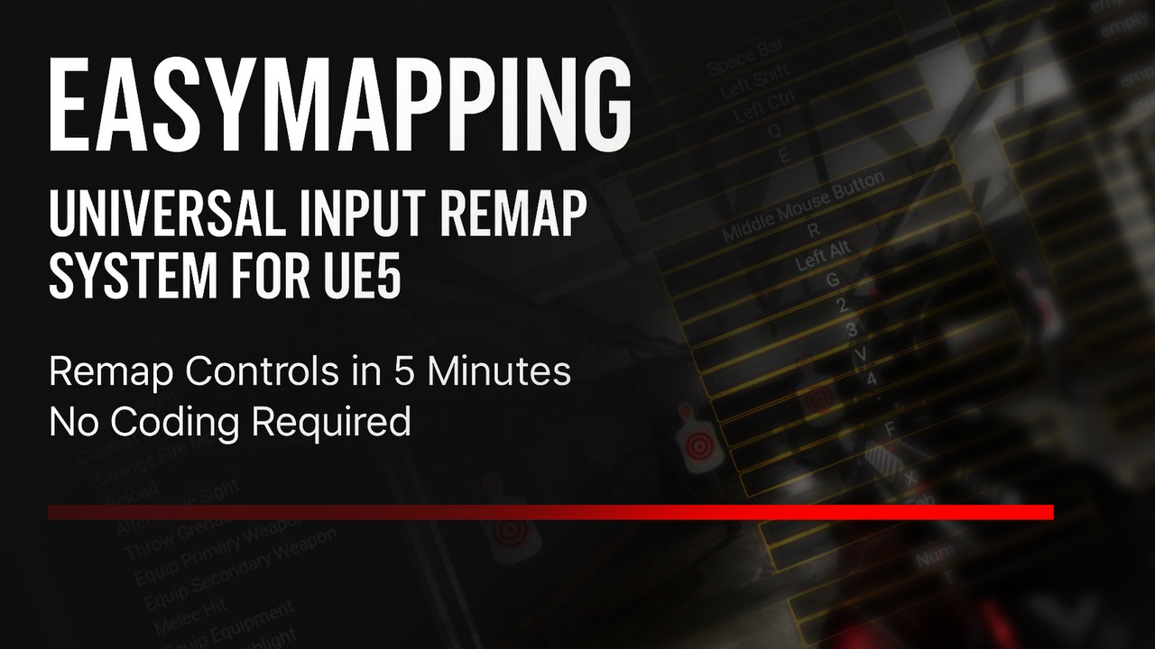 Media 1 for listing EasyMapping — Universal Input Remap System for UE5