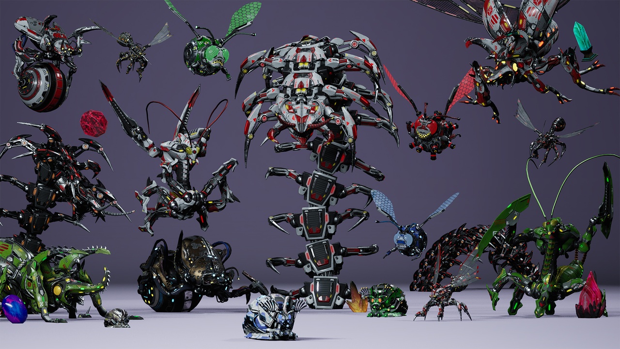 Media 1 for listing Sci-Fi Insects pack