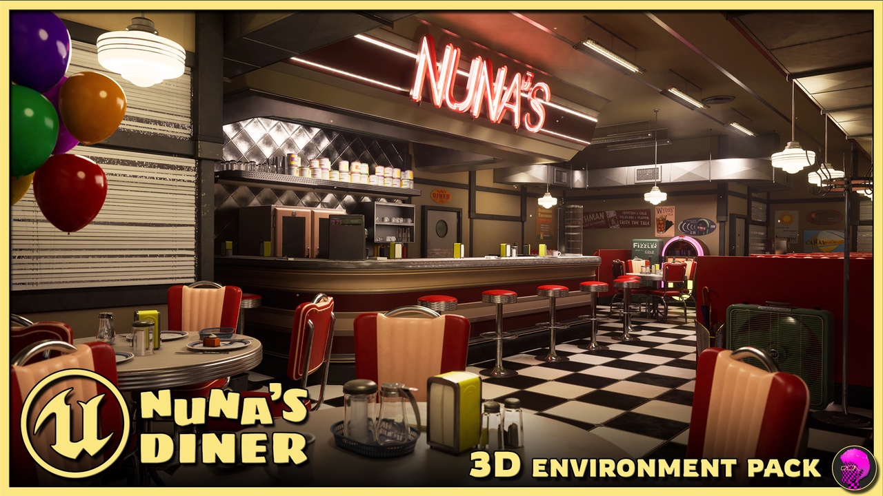 Media 1 for listing Nuna's Diner - 3D Environment Pack