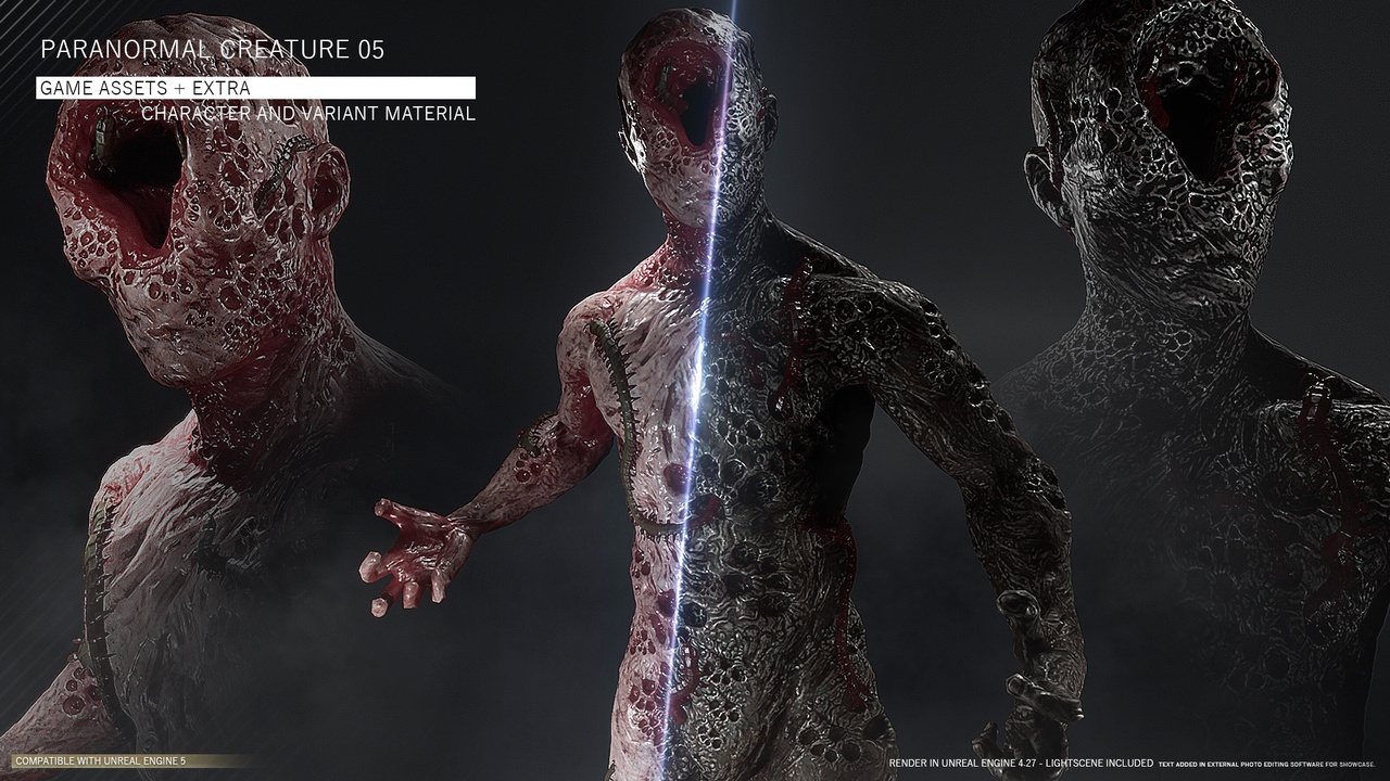 Media 1 for listing Paranormal Creature Bundle 02 - Game Assets + Extra | STIGMA STUDIOS