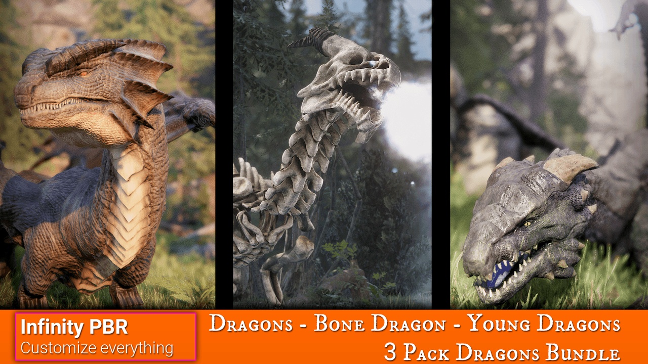 Media 1 for listing Infinity PBR - Dragons Bundle