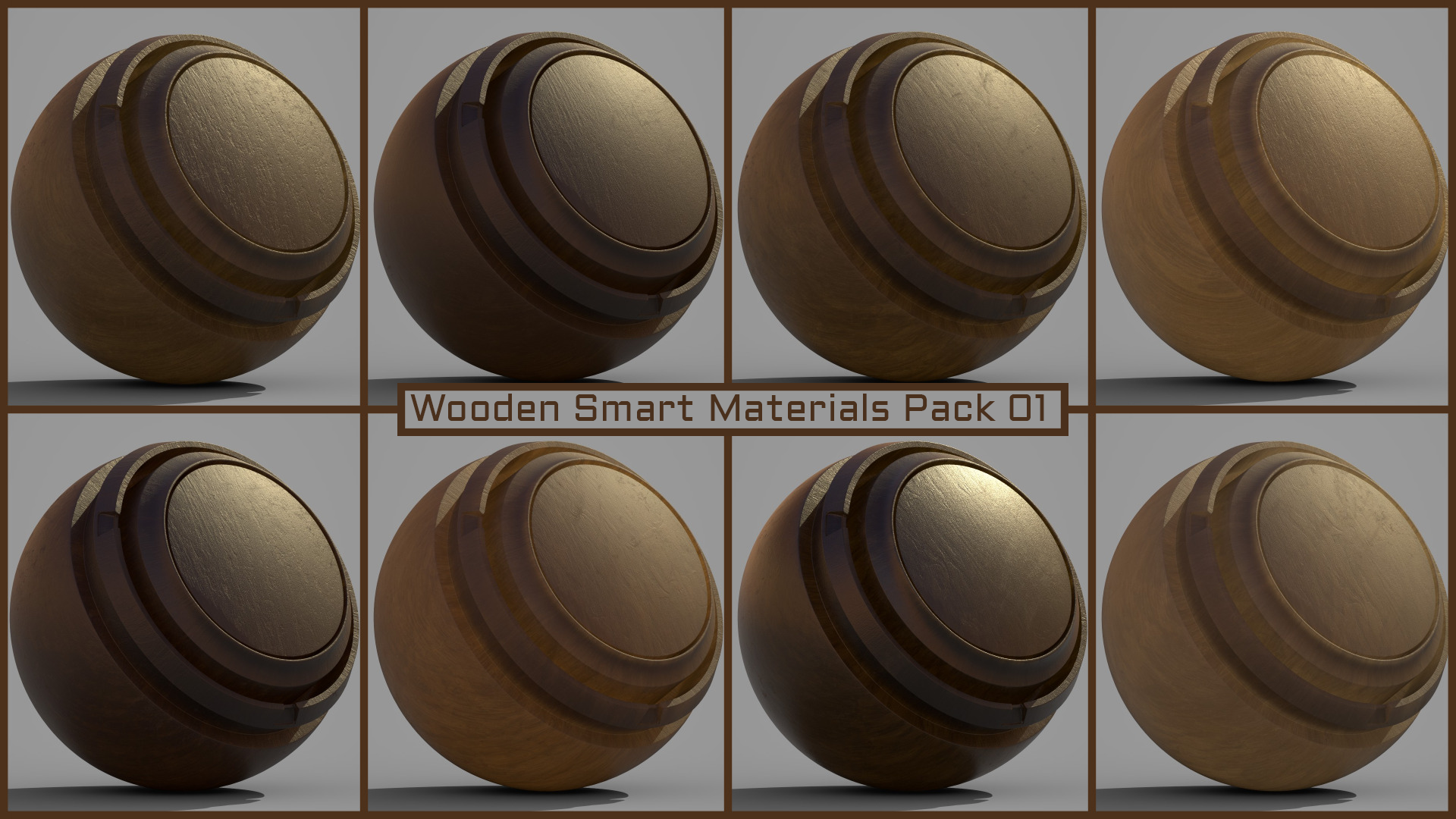 Wooden Smart Materials Pack 01 | Fab