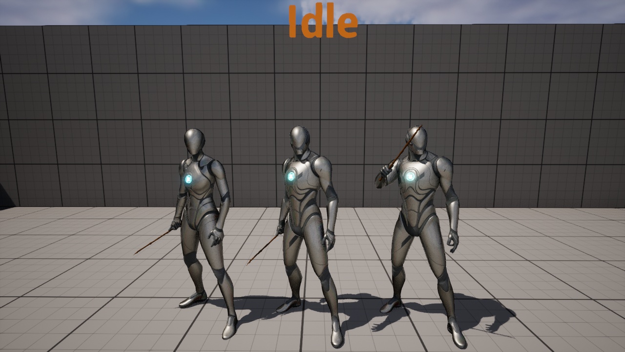 Media 1 for listing Wand Locomotion and Combat Animations