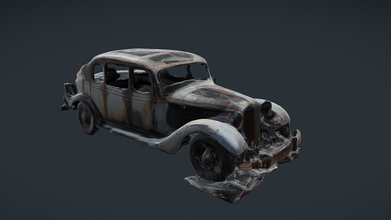 Media 1 for listing 1930s Crashed Car 001
