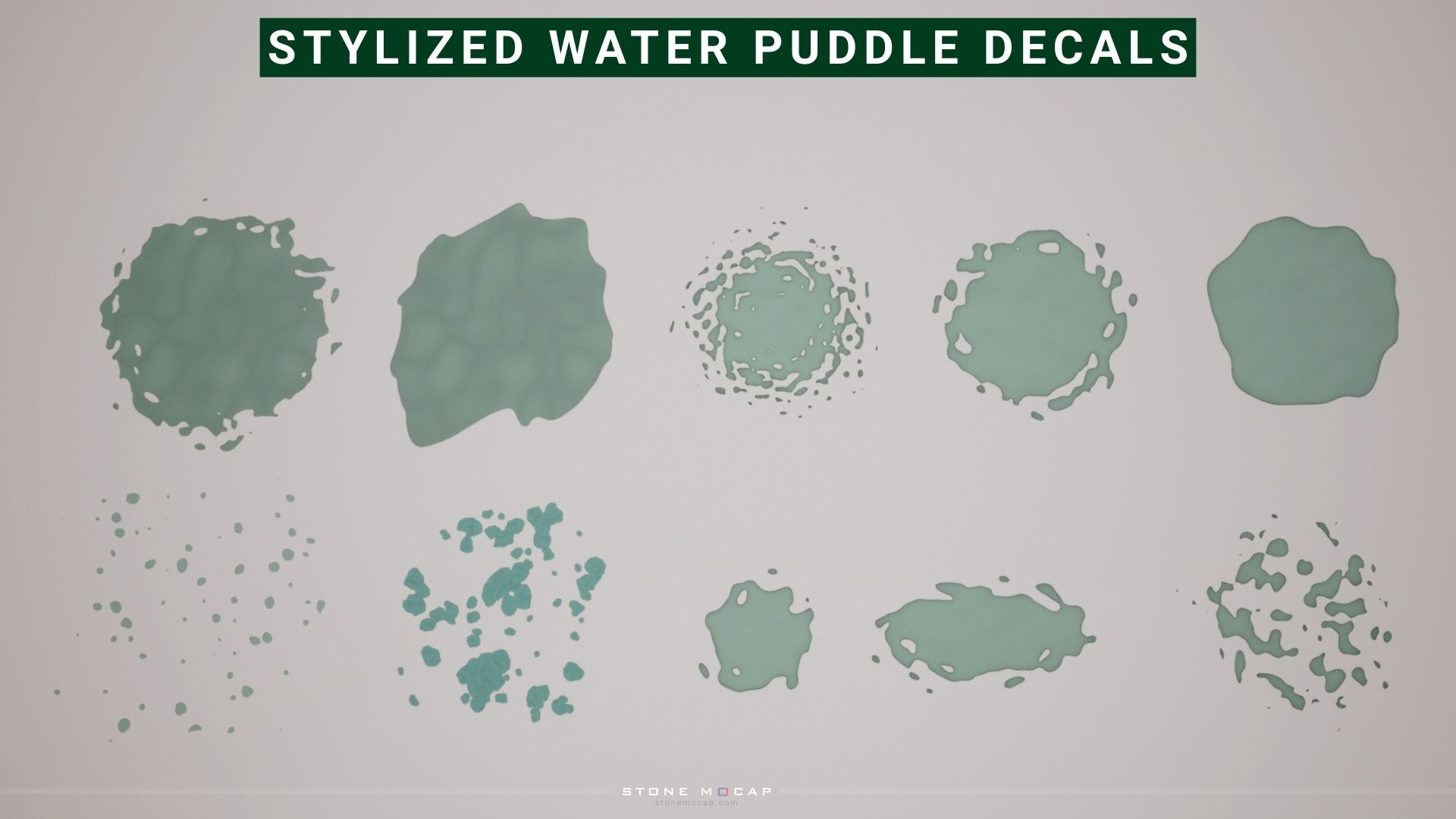 Custom Puddle Stylized Water Puddle Decals Pack | Fab