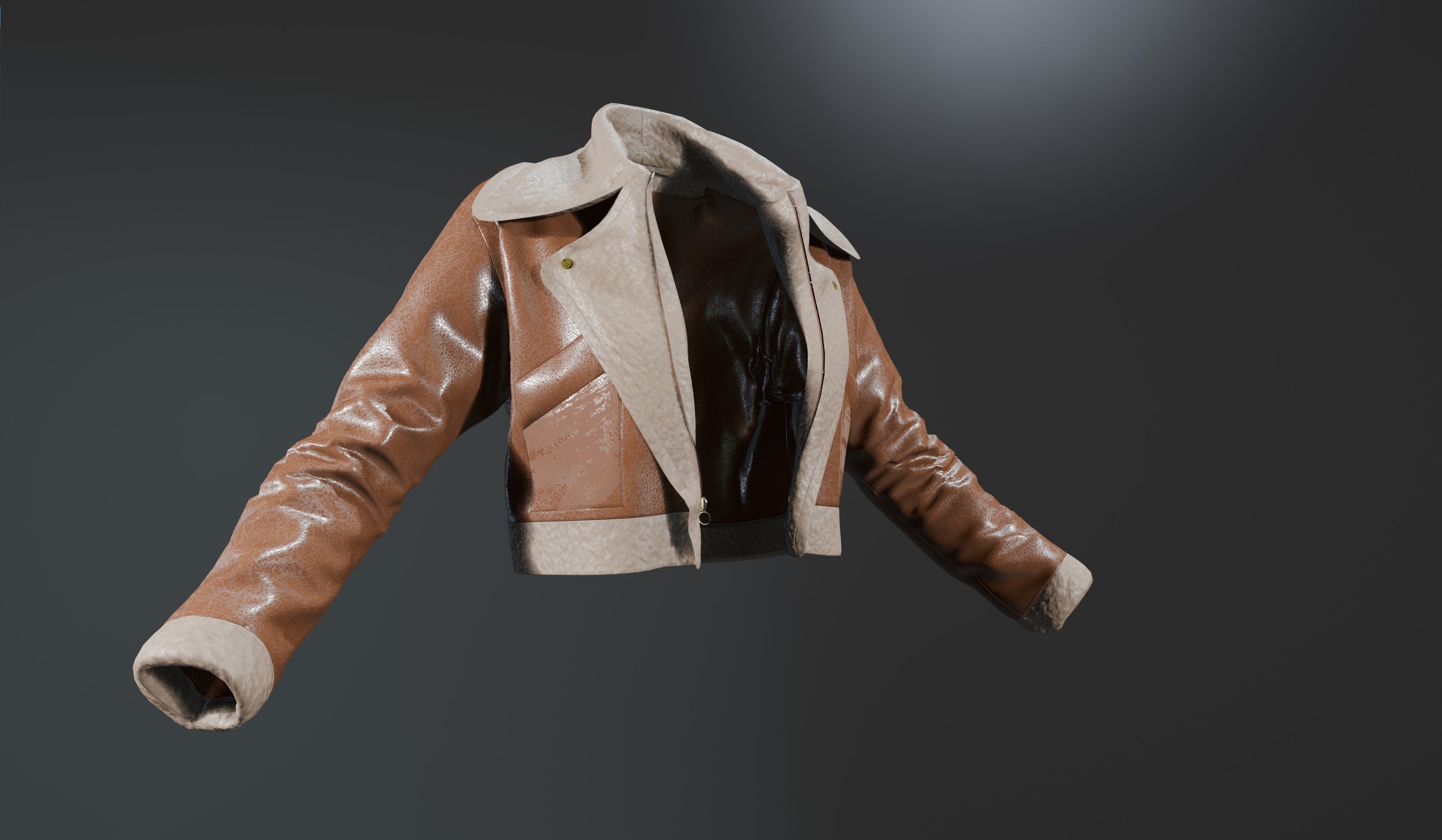 Media 1 for listing Shearling Jacket - Metahuman Compatible - Blender & FBX files
