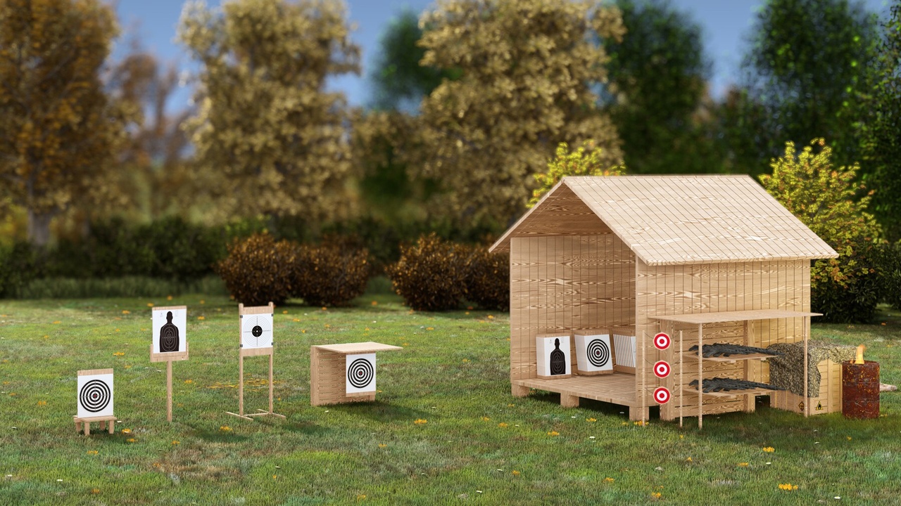 出品Low Poly Shooting Range Kitbash Pack – Modular Game-Ready Environmentのメディア1