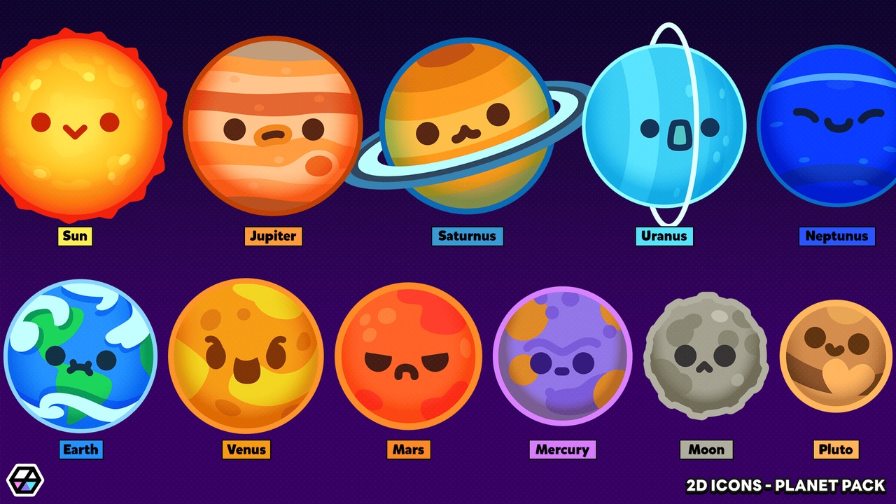 Media 1 for listing 2D Icons - Planet Pack