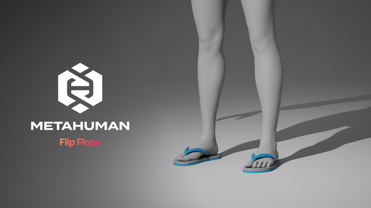 Media 1 for listing MetaHuman FlipFlops