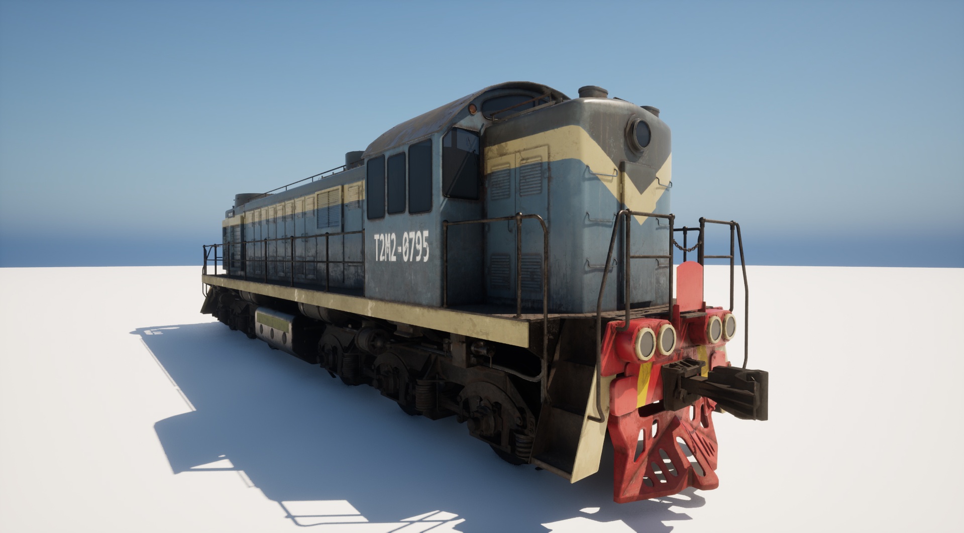Media 1 for listing Lomotive Mid-Poly Pbr Model 2