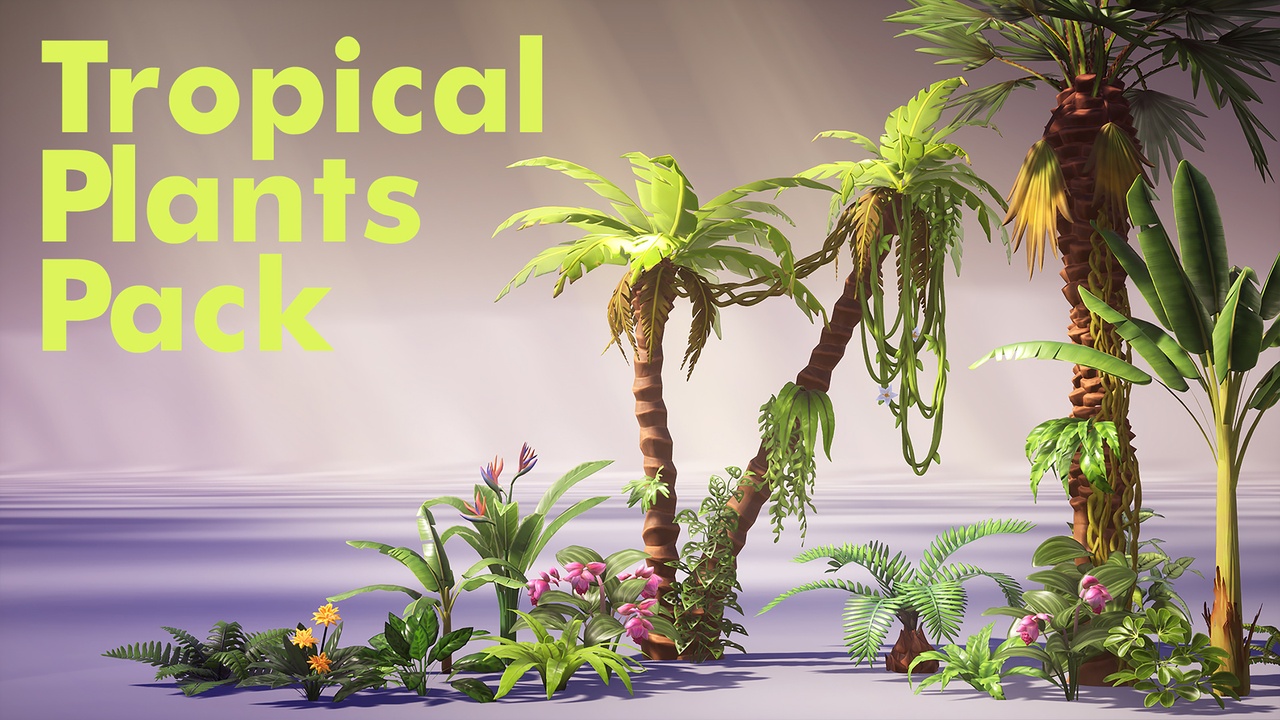 Media 1 for listing Tropical Plants Pack