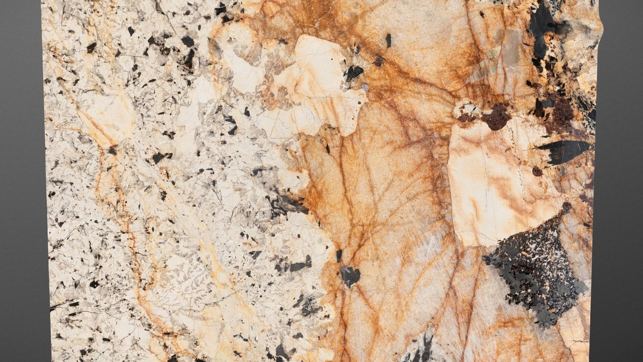 Media 1 for listing Golden metal marble slab