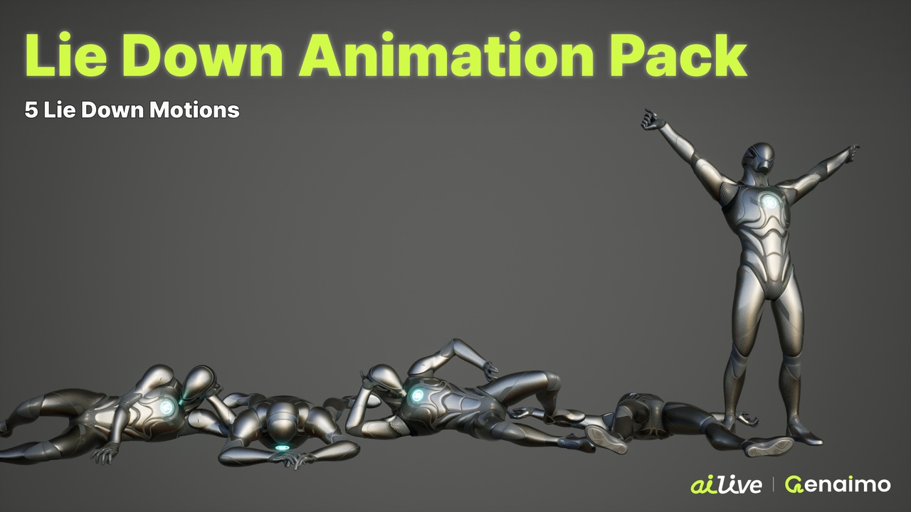 Media 1 for listing Lie Down Animation Pack