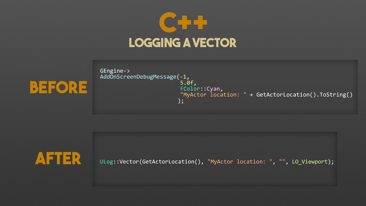 Debug Logging Library (For C++ and Blueprints)