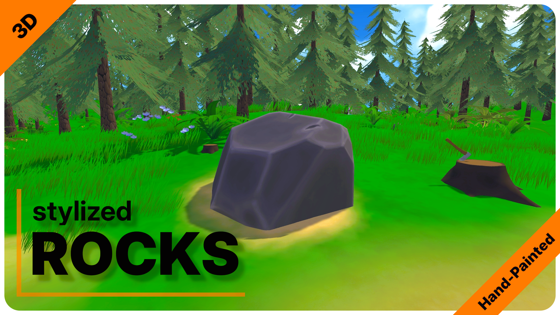 Minecraft Custom Rocks Item Simple Rock Package (Stylized, 3D, Hand-painted) | Fab