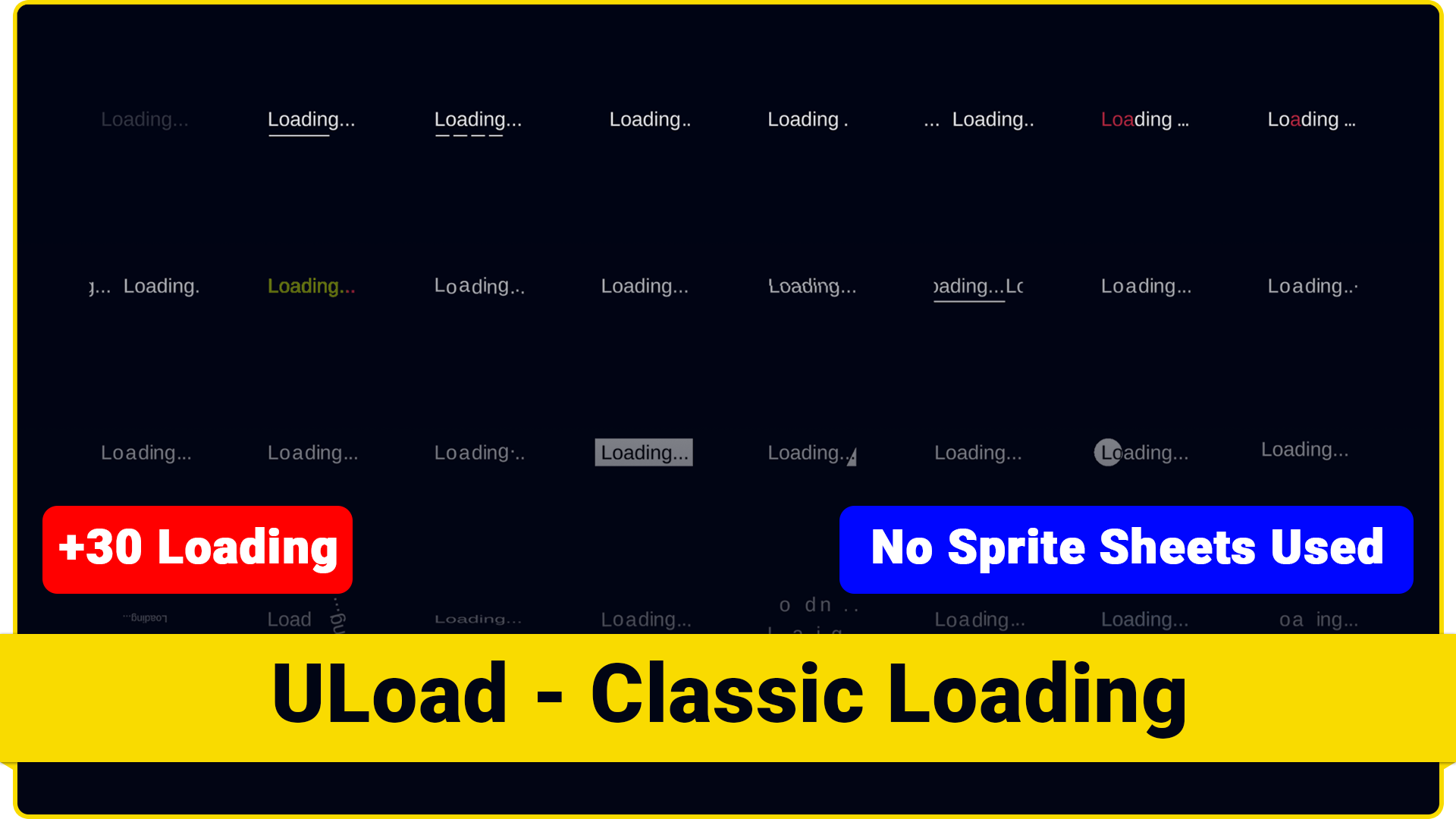 Uload File Inut ULoad - Classic Loading for Unity | Fab
