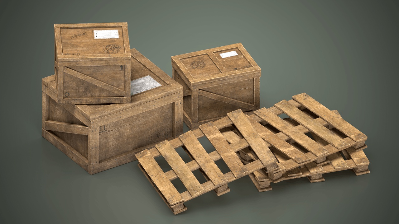 Media 1 for listing Warehouse Wooden Crates and pallet